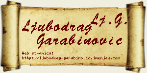 Ljubodrag Garabinović vizit kartica